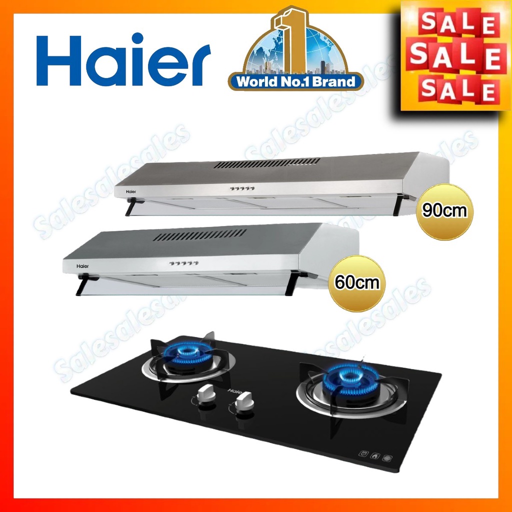 Haier Slim Hood + Haier Gas Hob HH65B60 HH65B90 JZY/TQB330 Shopee Malaysia