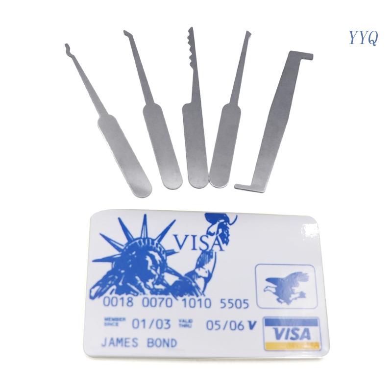 YYQ Household Pocket Lock Pick Picking Hand Tools Kit 5 Pieces ...