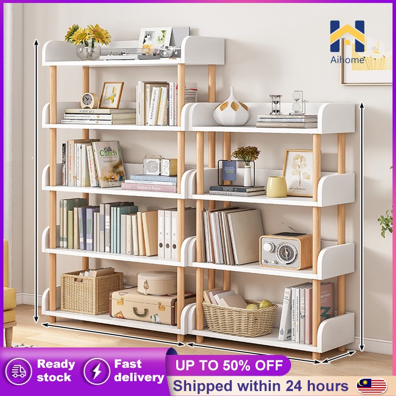 【aihome】5/6 Layer Bookshelf Multipurpose Shelves Living Room Rack ...