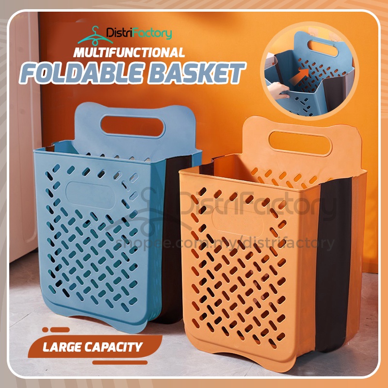 Folding Laundry Basket Foldable Dirty Clothes Basket Wallmounted
