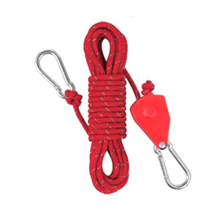 Camping Rope With Tensioner Outdoor Tent Rope For Camping Hiking And  Backpacking Reflects Light At Night