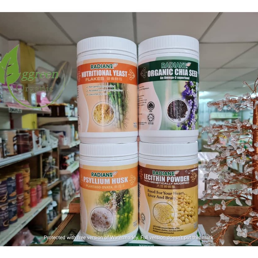 RADIANT Lecithin Powder; Psyllium Husk; Yeast; Chia Seed Shopee Malaysia