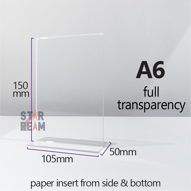 [Ship Fast, Ready Stocks KL] A6/A5/A4/210X105mm High Quality Acrylic ...