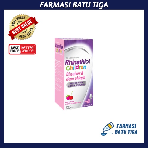 RHINATHIOL CHILDREN/ ADULT PHLEGM COUGH SYRUP 125ML (Non drowsy