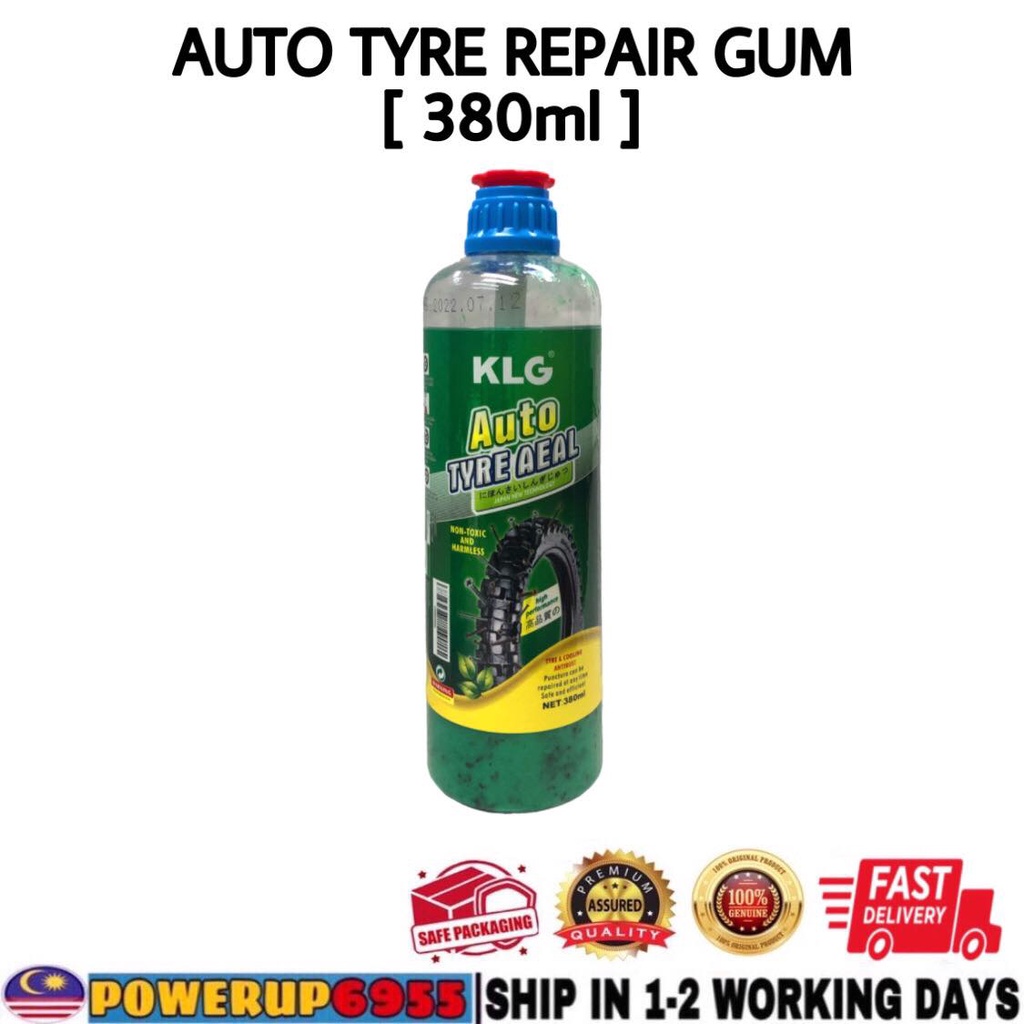 KLG AUTO TYRE REPAIR GUM ANTI RUST SEALER MOTORCYCLE CAR MOTOR SUPER ...