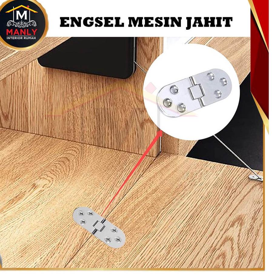MESIN Zm76 Folding Table Hinge/Silver Sewing Machine/Sewing Hinge (1Pcs