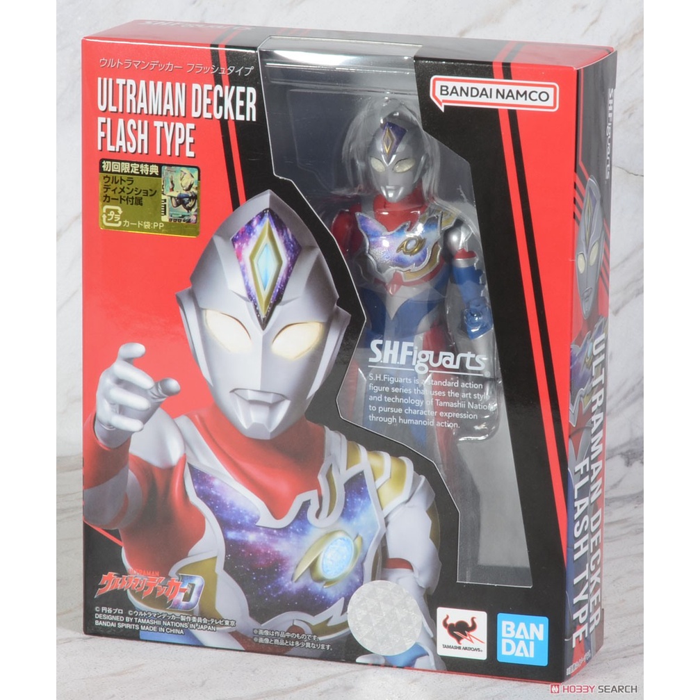 Action Figure S.H.Figuarts Ultraman Decker Flash Type, 15 Cm. Bandai Spirits - Tamashii Nations. Con Parti Opzionali E Timer Colori, Supervisionato Da Tsuburaya. - 2