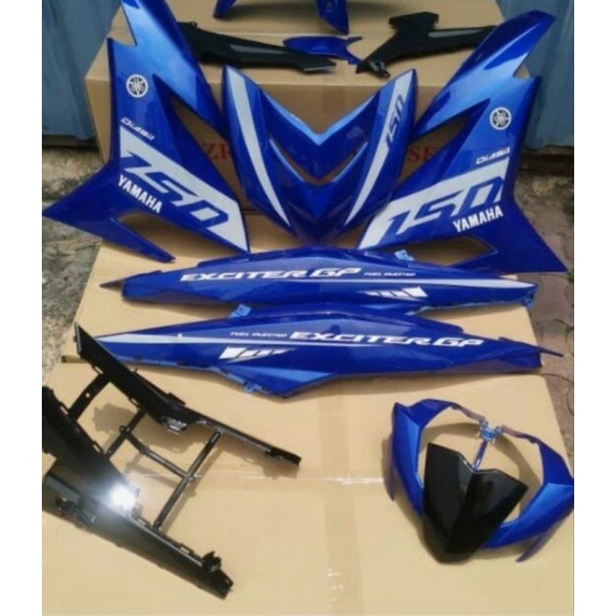 COVERSET Y15 EXCITER GP BIRU Shopee Malaysia