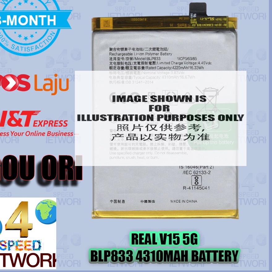 REALME C61 4G 14X X7 V15 5G Note 60 60x RMX3933 14X5G RMX5020 BLPB21 ...