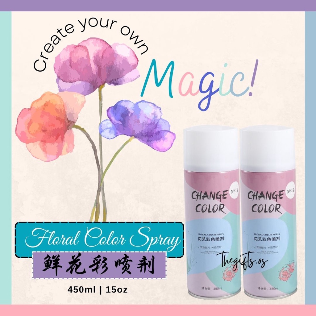 Natural Floral Color Spray Pewarna Bungga 鲜花干花香皂花染色剂 | Shopee Malaysia