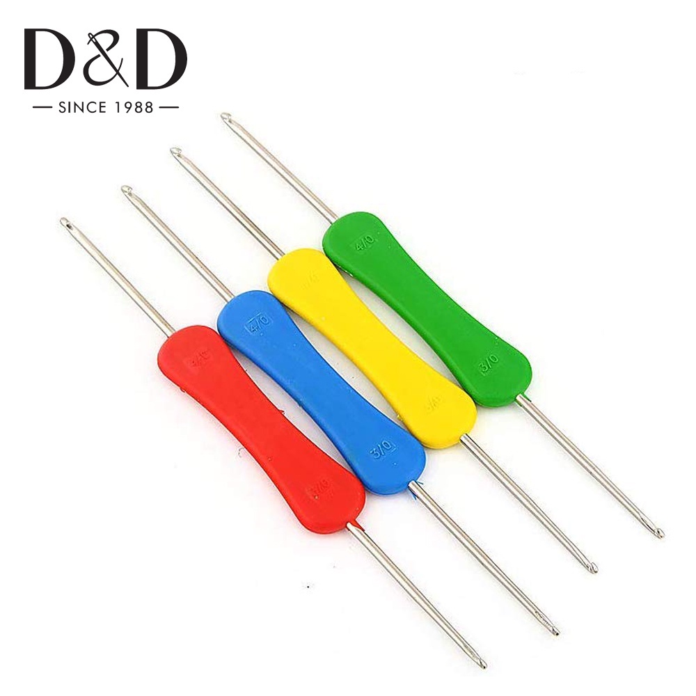 Double Tip Crochet Hook Sewing Needle Stainless Steel Crochet Knitting