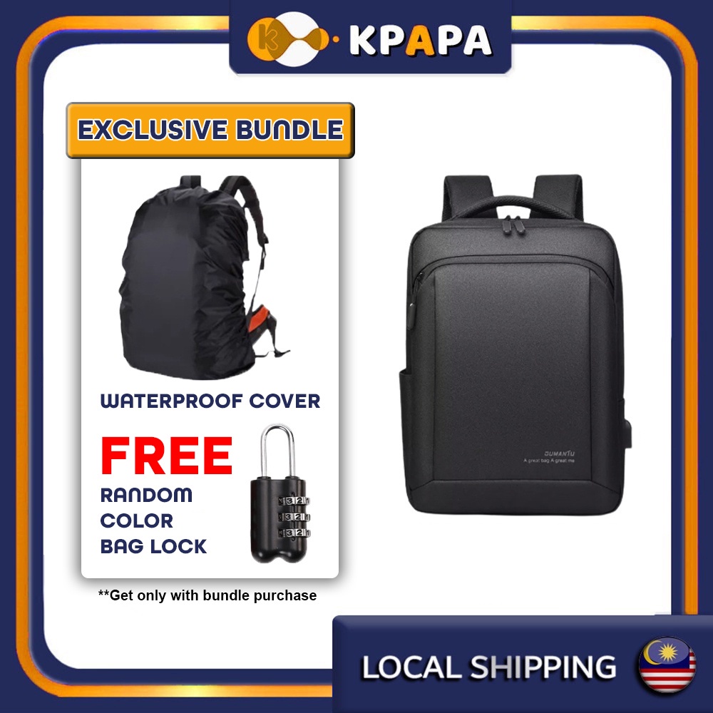 Oumantu Business Waterproof Men 15.6 Inch Backpack Backpacks backbag Laptop Computer bagpack Bag galas belakang