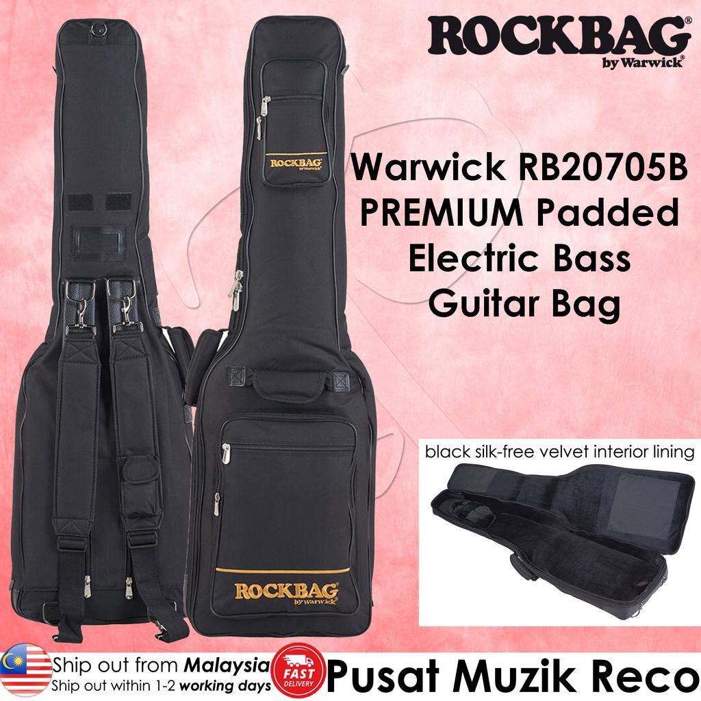 Warwick RB20705B PREMIUM LINE 30mm THICK Padded Electric BASS Guitar