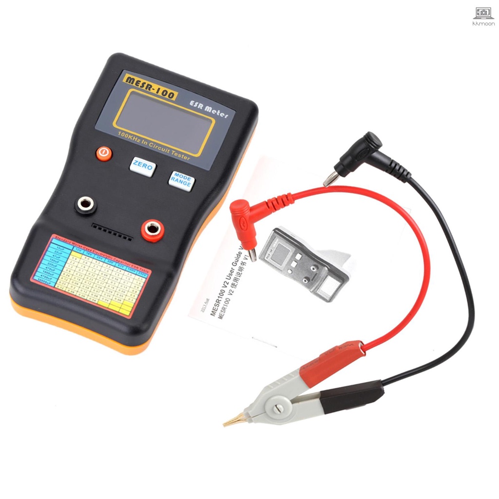 MESR-100 ESR Capacitor Tester Ohm Meter Professional Measuring Internal ...