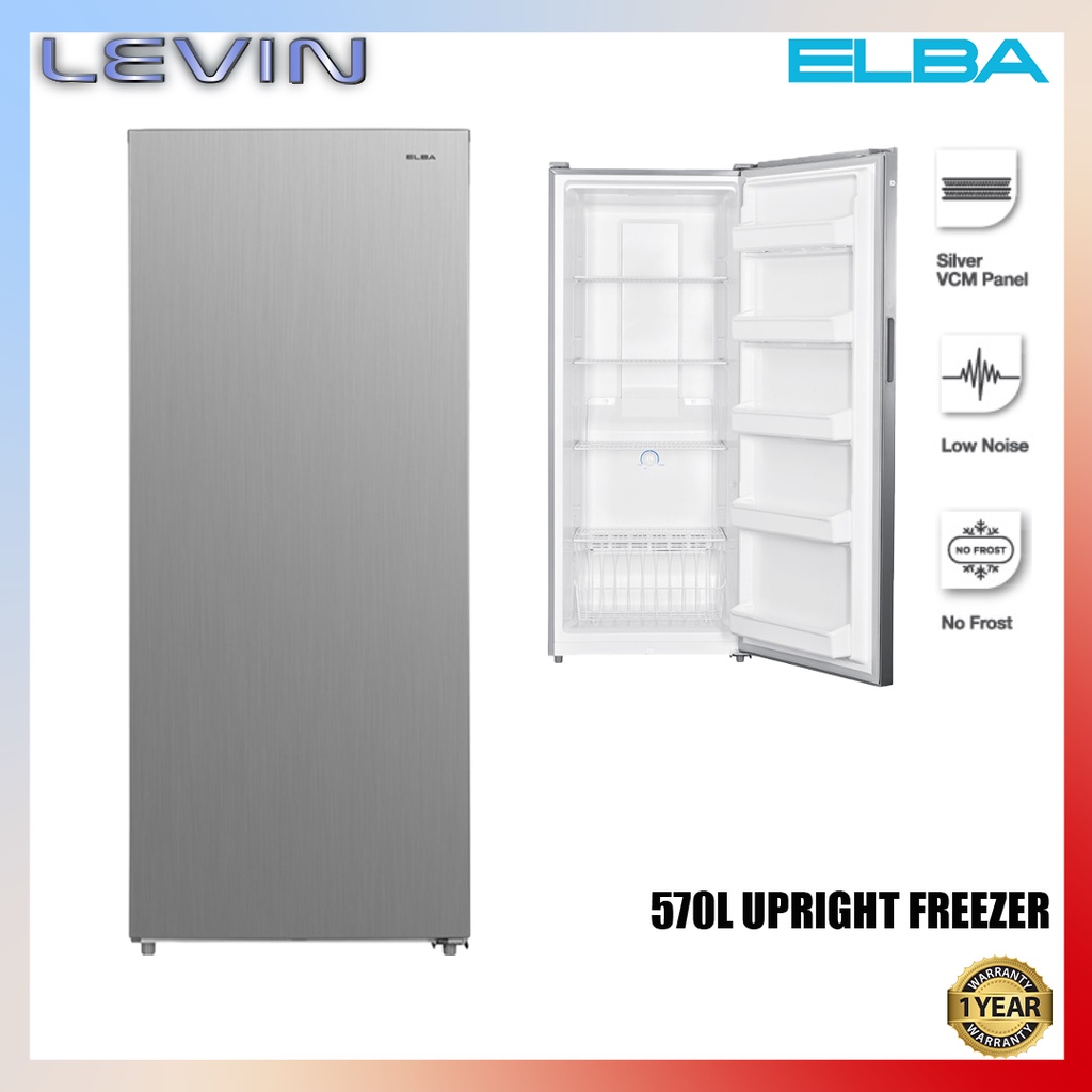 Elba Upright Freezer 220L 290L 570L Fast Cooling Universal Caster Wheel