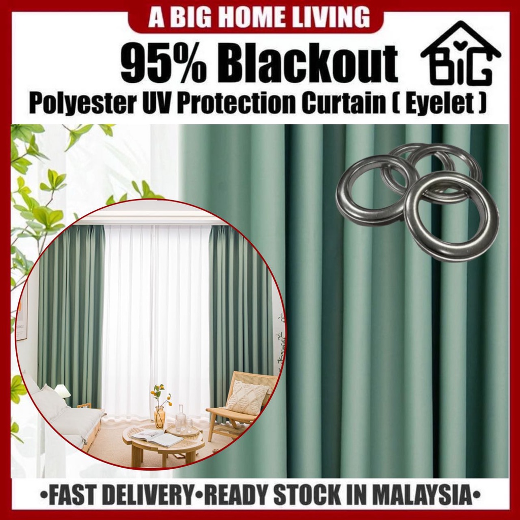 【ABIG】95% Blackout Eyelet Thermal UV Protection Curtain High Quality ...