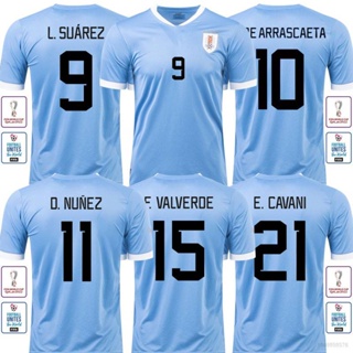 Buy Official 2022-2023 Uruguay Pre-Match Jersey (Blue) (D. GODIN 3)