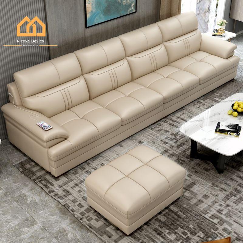 Free Delivery sofa leather sofa first layer leather modern simple