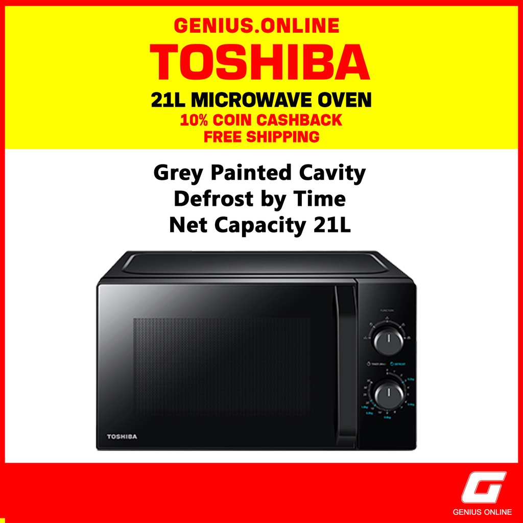 Toshiba 21L Microwave Oven - Black (MW2-MM21PF)