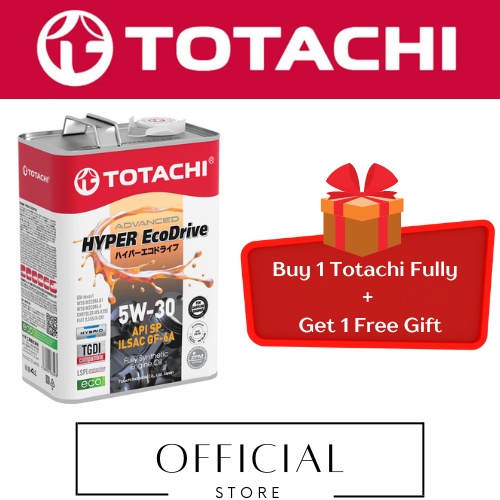 TOTACHI ENGINE OIL HYPER ECODRIVE 5W-30 API SP FULLY SYN (4L) | Shopee ...