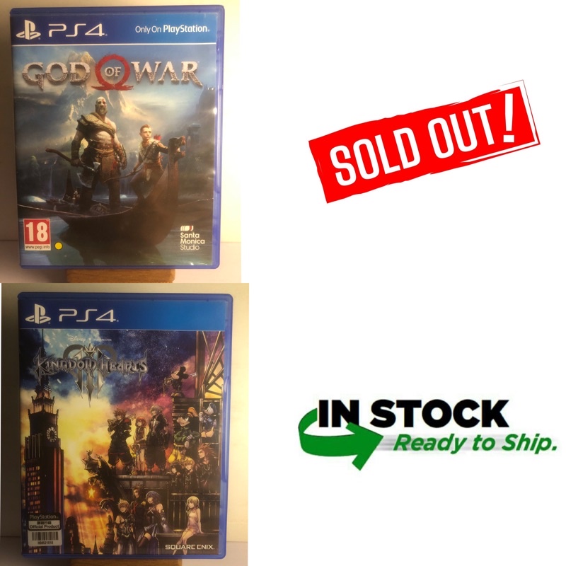 GOD OF WAR/ KINGDOM HEART 3 (PS4 USED GAME) Shopee Malaysia