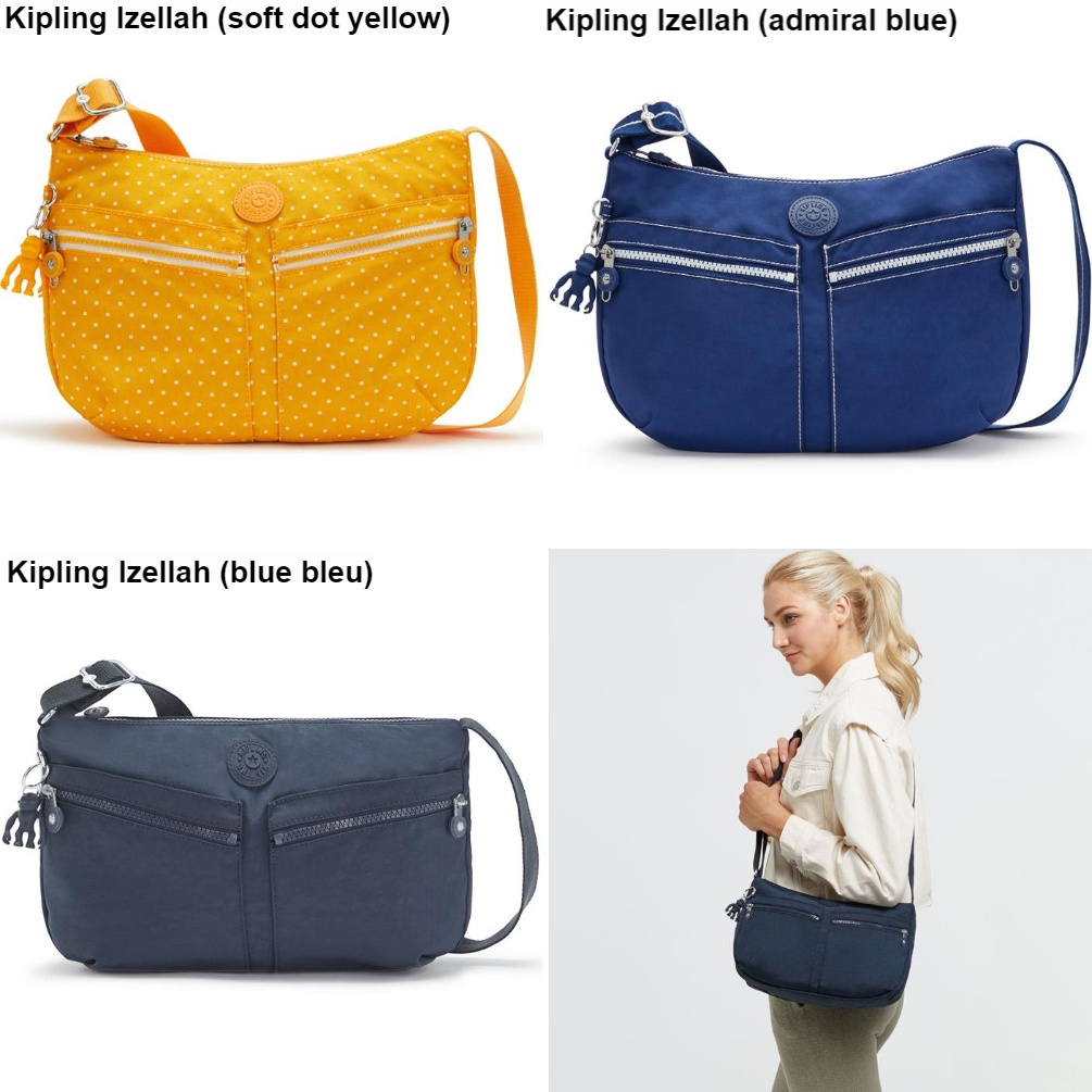 NWT Original Kipling Izellah Shoulder Bag Crossbody Sling Bag Travel Bag Purchase from UK Kipling Outlet Store