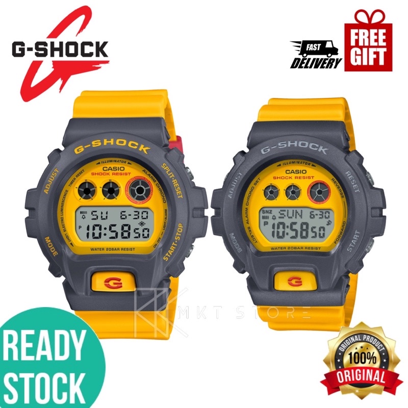 Asia set) Original G-shock Classic Yellow Retro 90s DW-6900Y-9