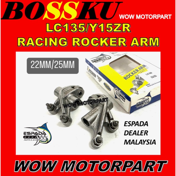 Y15ZR ROCKER ARM 22MM 25MM ESPADA LC150 RACING VALVE ROCKER ARM 22MM ...