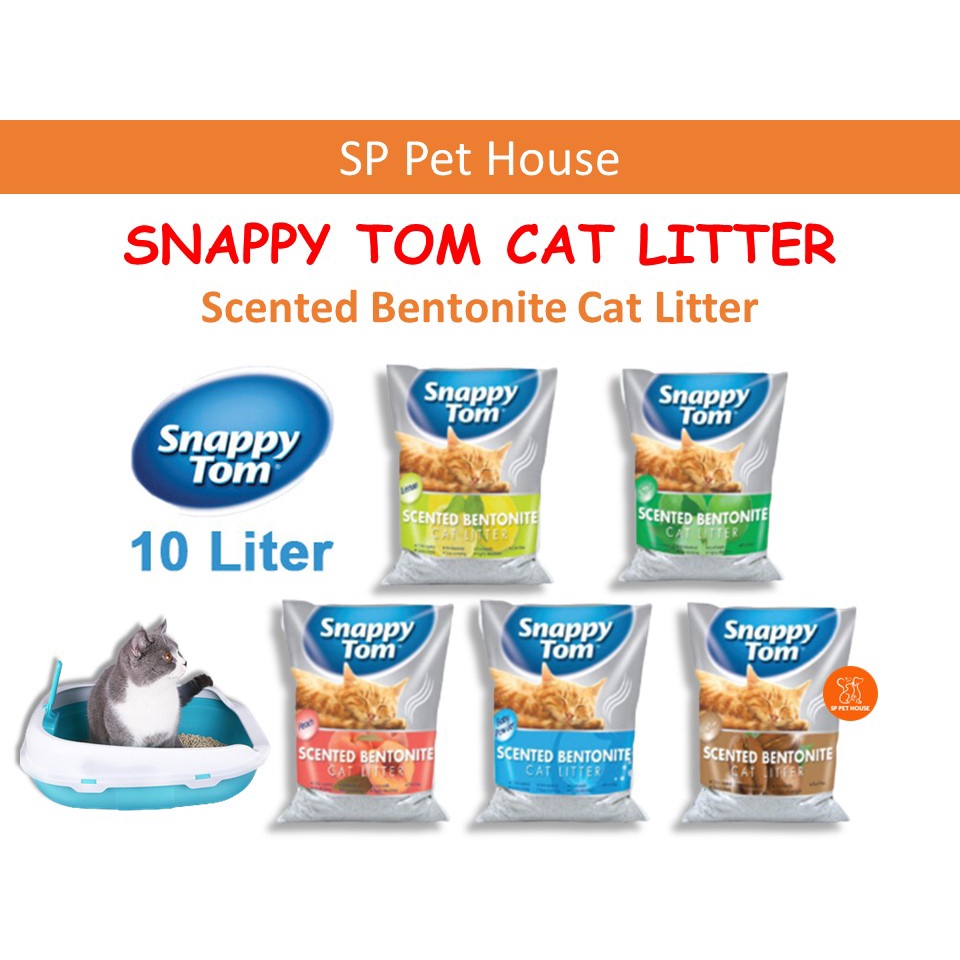 Snappy Tom Scented Bentonite Cat Litter 10L / Pasir Kucing Shopee