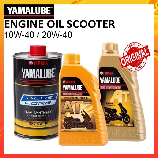 YAMALUBE SCOOTER ENGINE OIL AT SEMI SYNTHETIC 10W40 4T BLUE CORE 20W