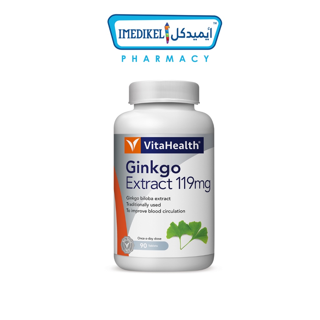 VITAHEALTH GINKGO EXTRACT 119MG (1X90's) | Shopee Malaysia