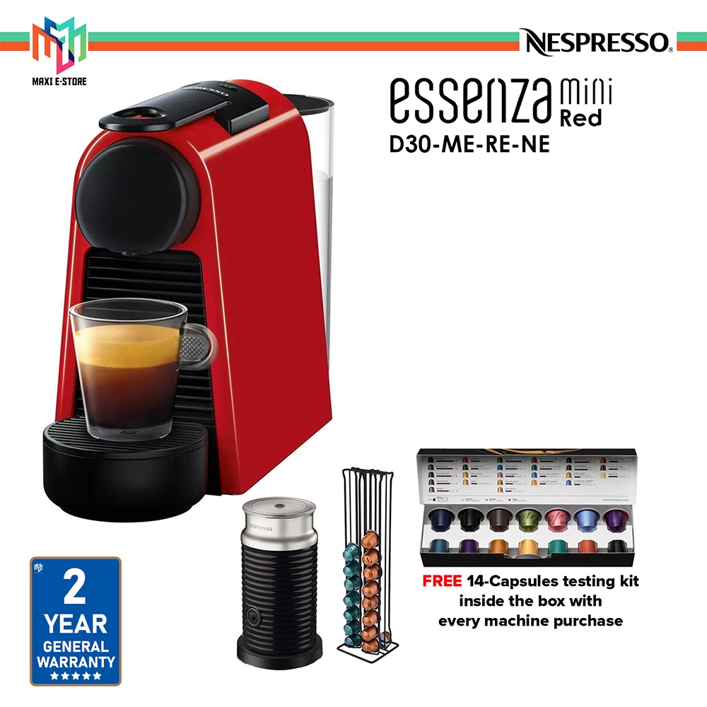 Essenza Mini Fully Automatic Capsule Machine - Red D30MERENE | Shopee Malaysia