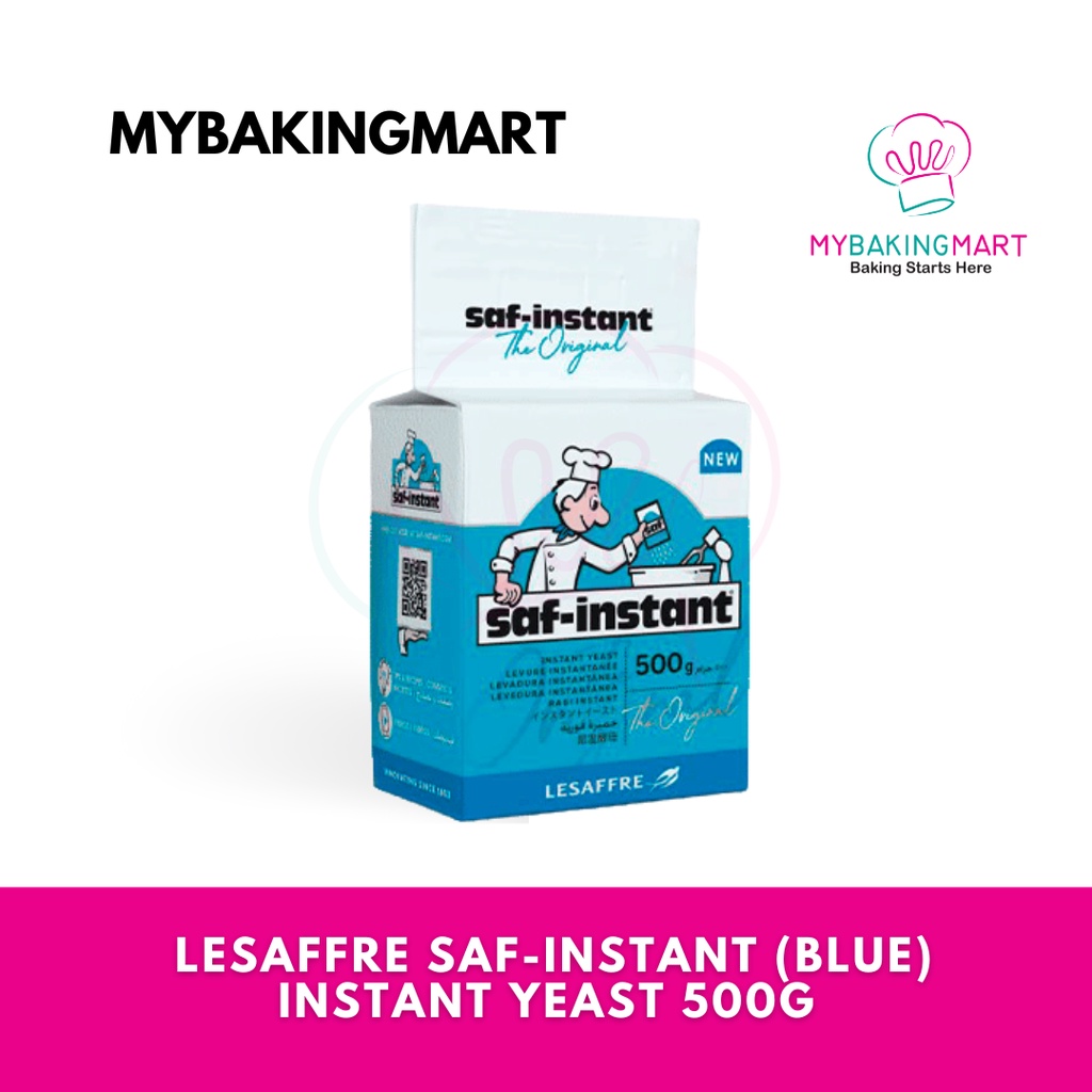 Lesaffre SafInstant (Blue) Instant Yeast / Halal Instant 500g Shopee