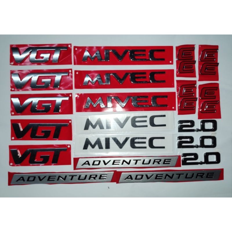 MITSUBISHI GENUINE PART MIVEC/VGT/ADVENTURE/2.0/E/ EMBLEM | Shopee Malaysia