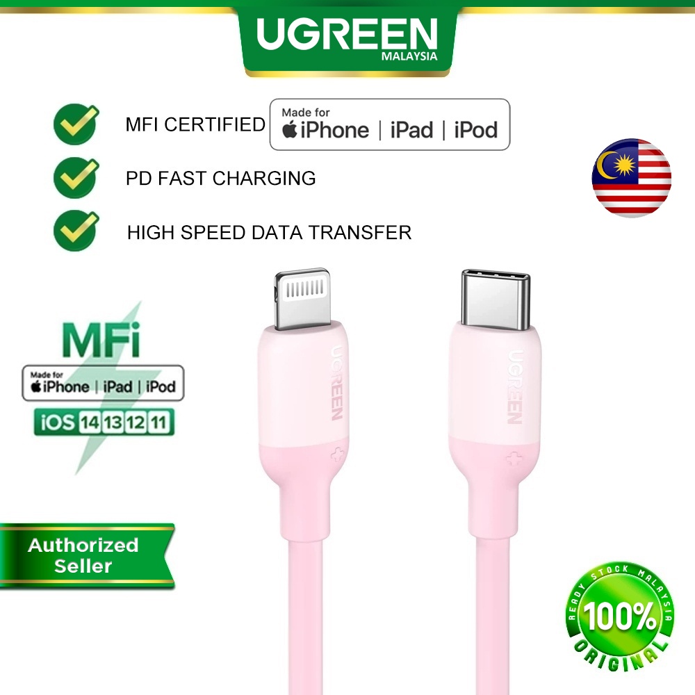 UGREEN USB C to Lightning Cable iPhone Lightning Cable MFi Certified PD