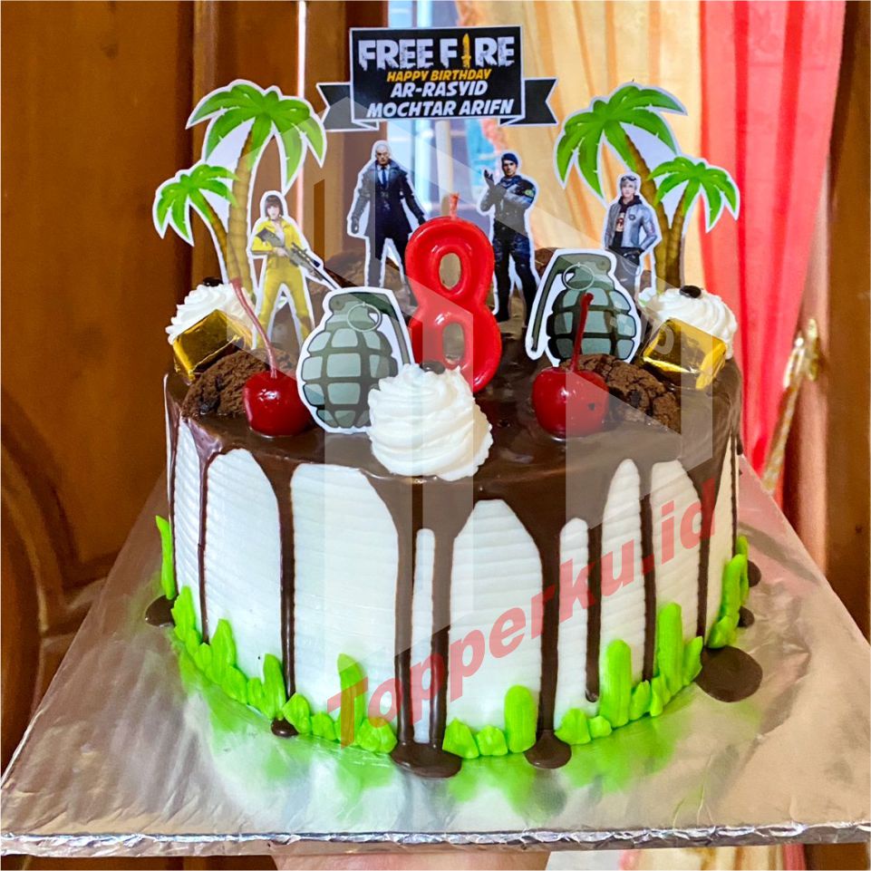 Free Fire Character Cake Birthday Cake Topper 01 | Shopee Malaysia