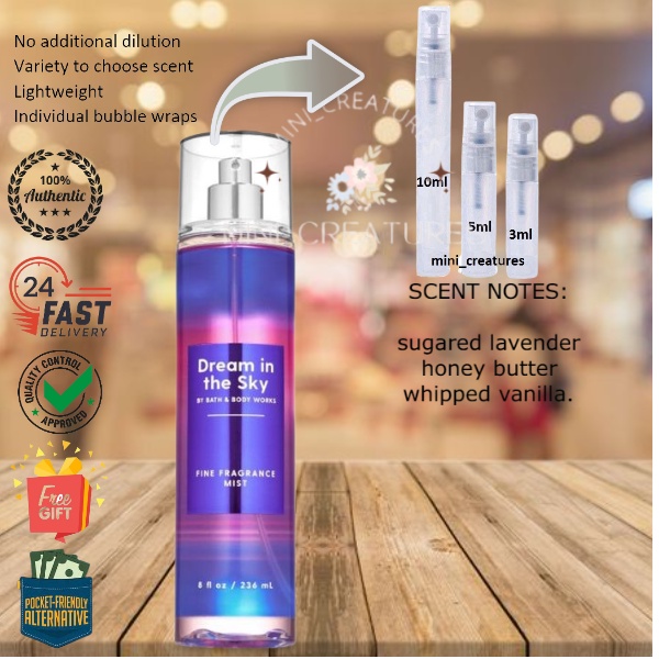Bath & Body Works (BBW) body care DREAM IN THE SKY Shopee Malaysia
