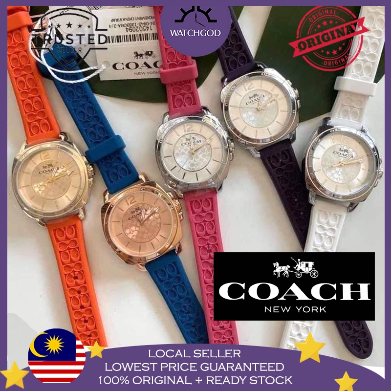 Coach watch shop rubber strap