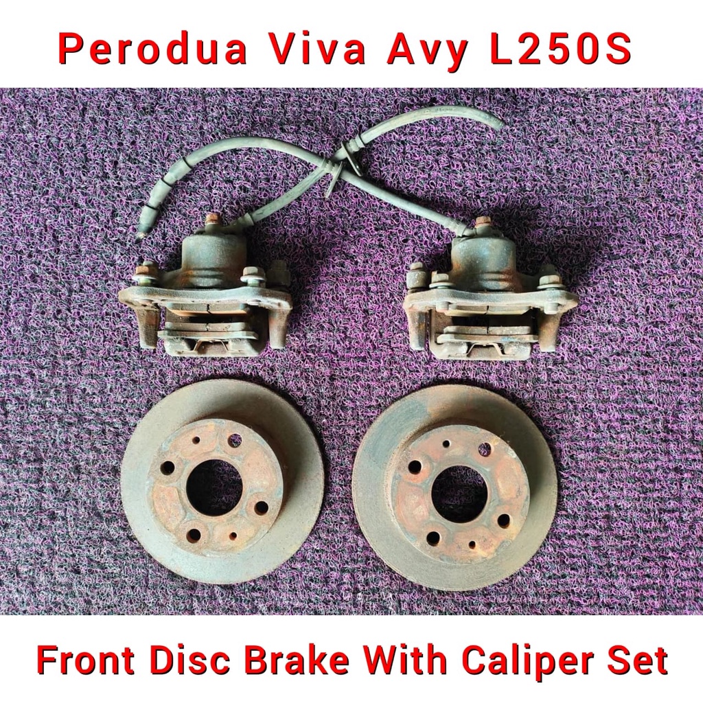 Perodua Viva Avy L250s Front Disc Brake With Caliper Set / Rotor Disc