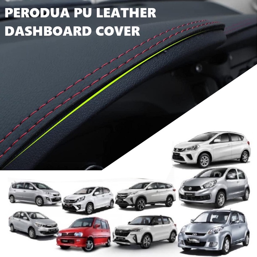 PERODUA PU Leather Dashboard Cover Car Dashmat Kereta Myvi Old Lagi