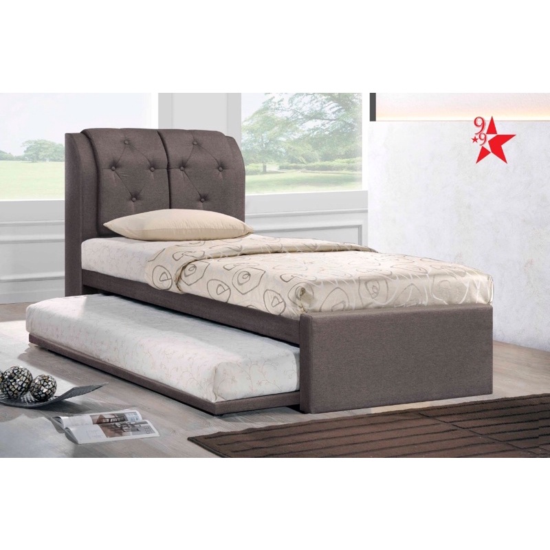 EWJ 125/132/3363 Double Bed Queen Bed & Single Pull Out Divan Bed Atas ...