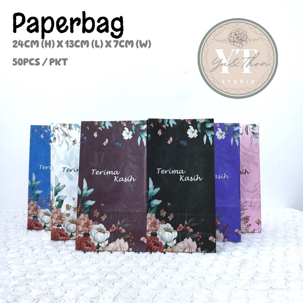 50pcs/pkt Paper bag/ Doorgift/ Wedding Party Goodies/ Goodies Bag ...