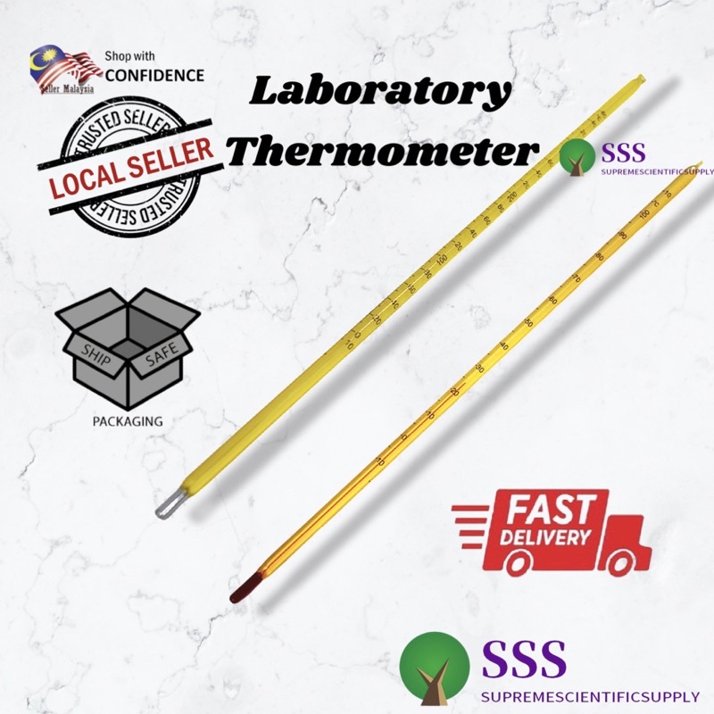 🔥[Ready stock]🔥Laboratory Thermometer (Alcohol/Mercury) | Shopee Malaysia
