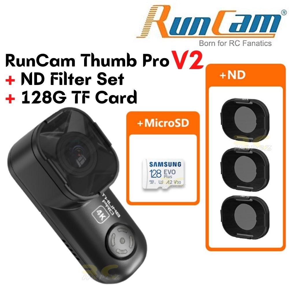 RunCam Thumb Pro V2 4K Ultra Light 16g FPV Action HD Camera (Bigger FOV ...