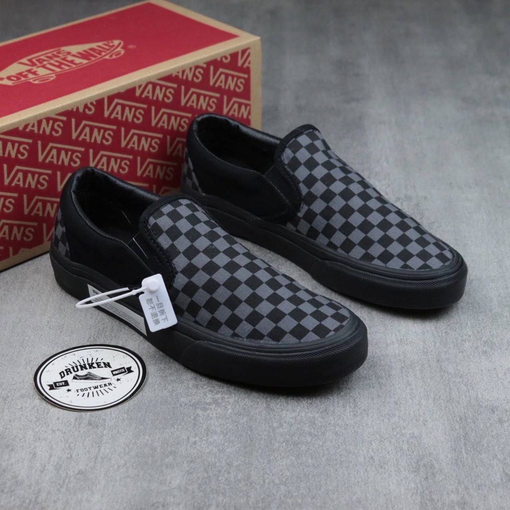 Vans checkerboard black clearance mono