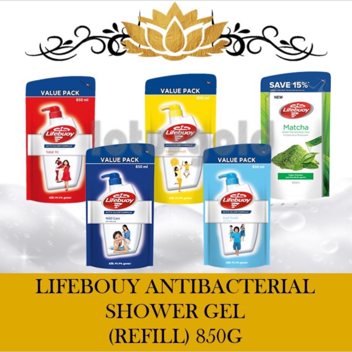 LIFEBUOY ANTIBACTERIAL SHOWER GEL (REFILL) 850G Shopee Malaysia