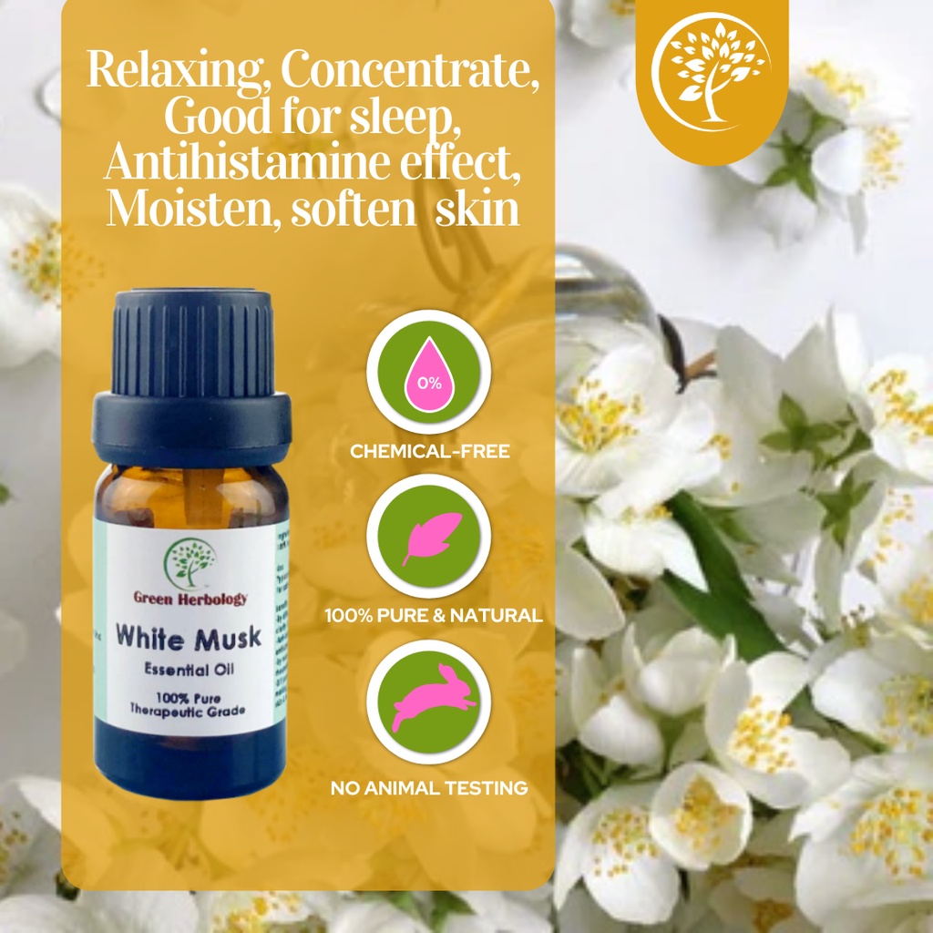 Natural and Pure White Musk Essential Oil 5ML/10ML/30ML Shopee Malaysia