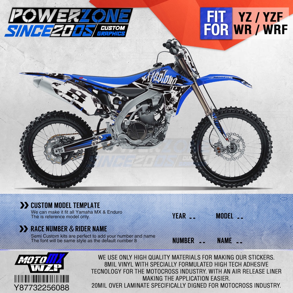 PowerZone Customized Team Graphics Backgrounds Decals 3M Custom ...