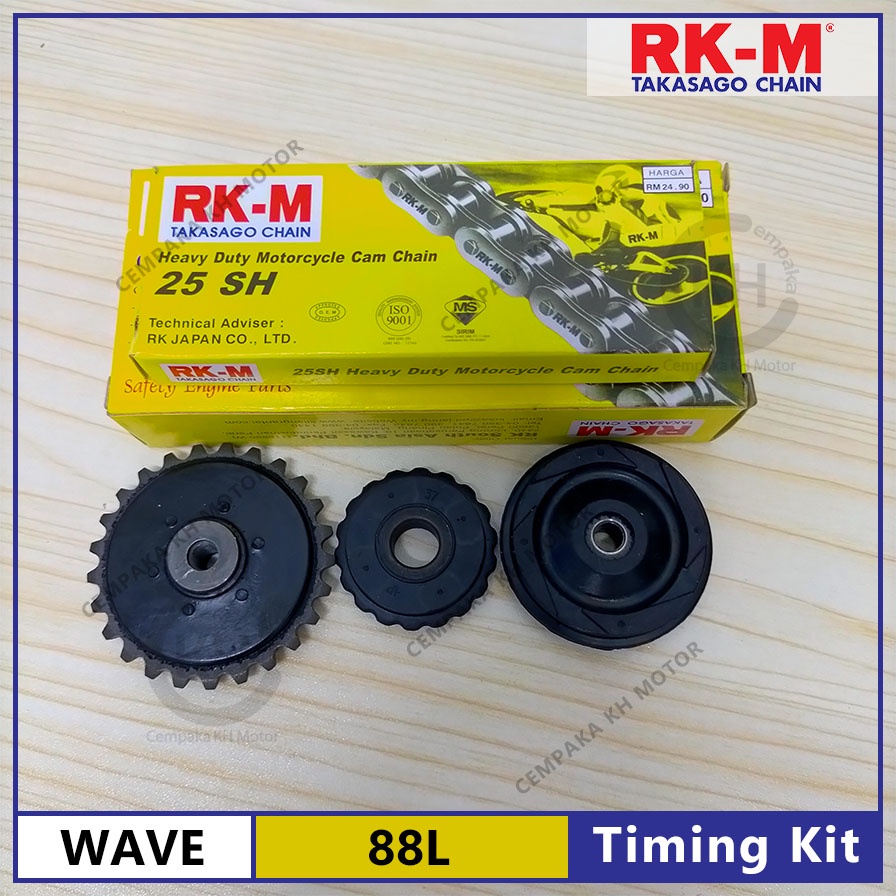 100 ORIGINAL RKM TIMING CHAIN SET TIMING KIT WAVE100 EX5 DREAM