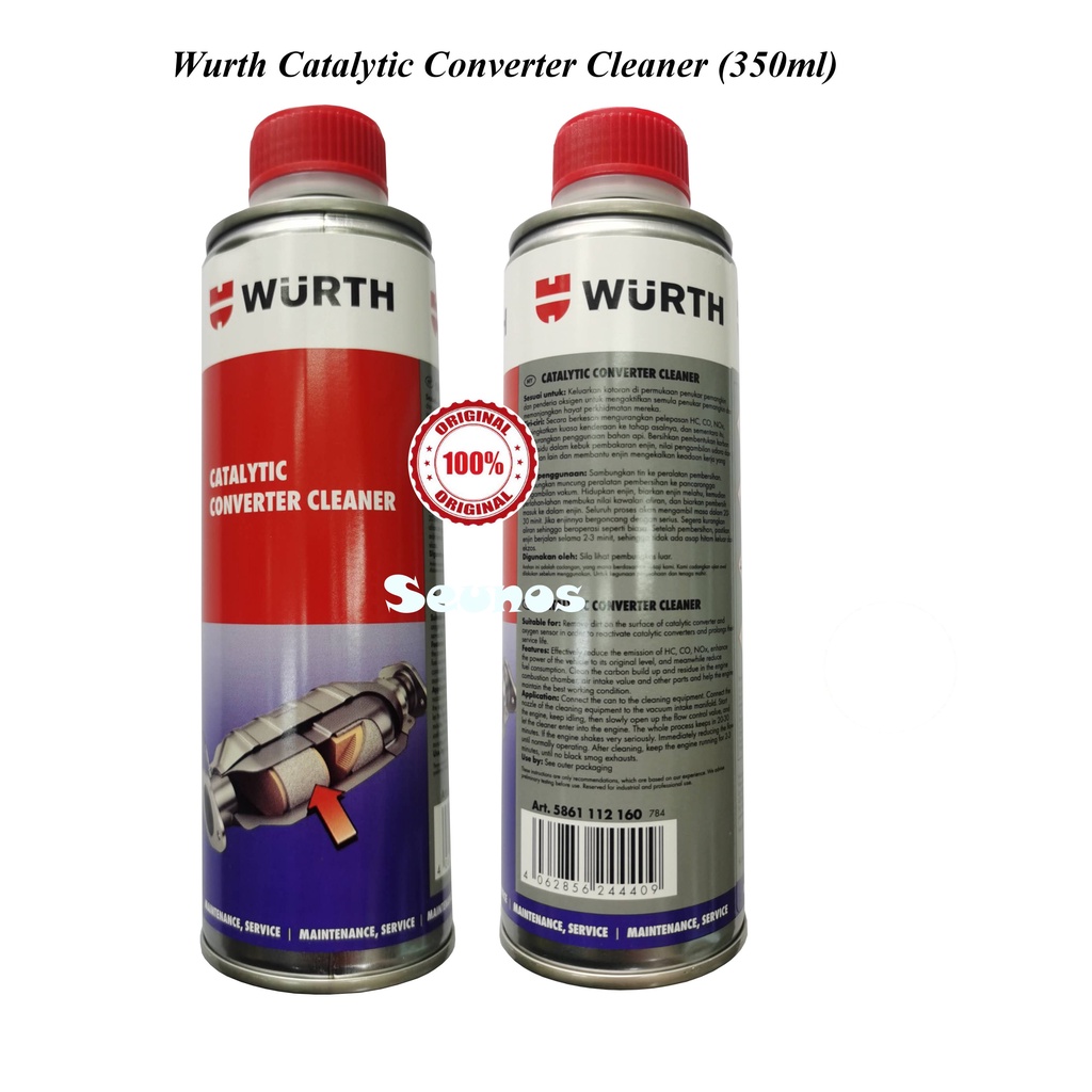 100% Original Wurth Catalytic Converter Cleaner 350ml | Shopee Malaysia